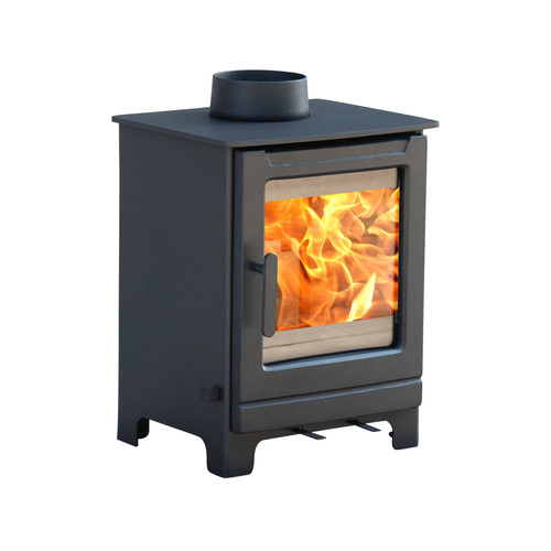 Wood burning stove log - burning,