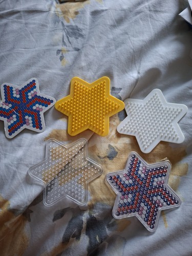 Hama bead small star boards - hama,