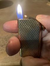 Vintage Juno Pocket Petrol Lighter – Gold/Brass Tone – Working & Sparking, Korea