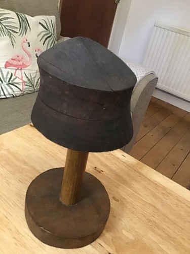 Vintage hat block wood - vintage,