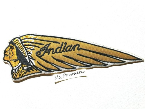 Racing indian patch iron - indian,