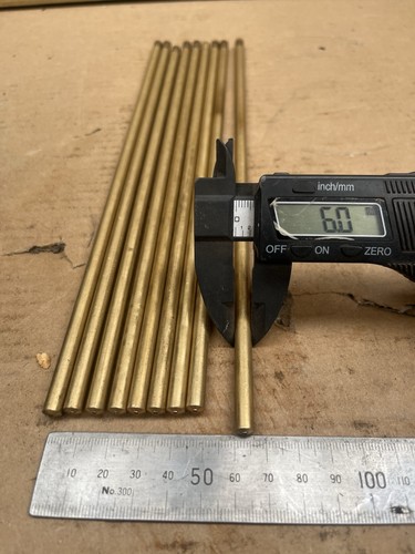 Solid brass rods - brass, qty