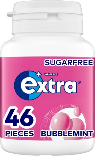 Extra white chewing - gum, bottle