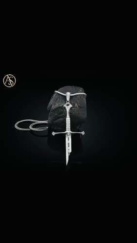 Custom broken sword pendant - custom,