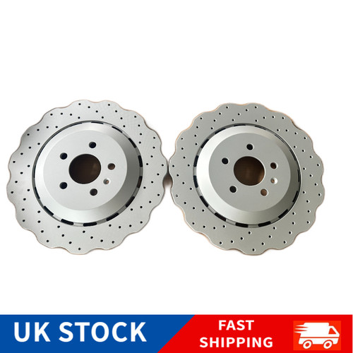 2pc rear drilled - drilled, wavy