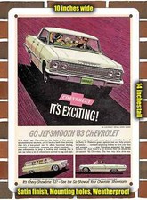 Metal Sign - 1963 Chevrolet