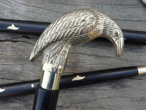 Parrot head brass handle - parrot,
