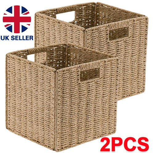 2pcs foldable faux wicker - 2pcs,