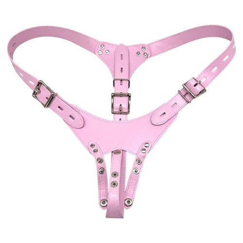 1pc leather chastity - pu, belt