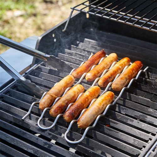 Bbq sausage roller rack hot - bbq,
