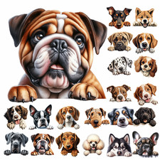 Puppy Dog Vinyl Art Sticker