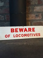 Enamel Sign BR Railway Trains