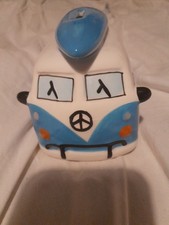 Ceramic VW Camper Van Money
