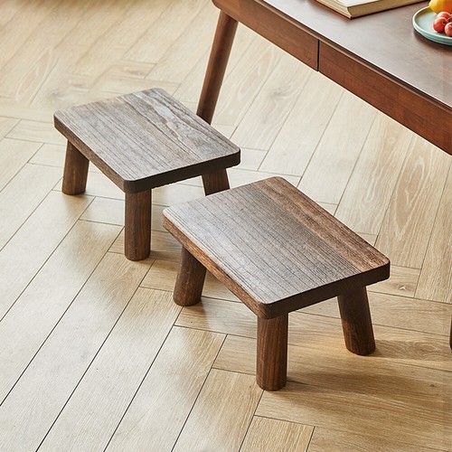 Wooden step stool low - stool,