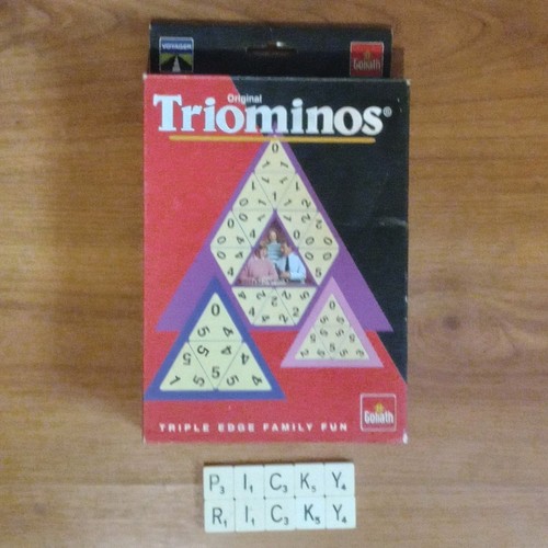 Vintage triominos travel game - triominos,