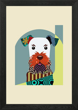 airedale terrier dog Framed