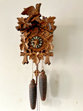 Superb Classic 8-Day, 5 Leaf, Black Forest Cuckoo Clock, by Anton Schneider