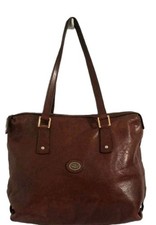 The Bridge Large Brown Leather Shoulder Tote Bag