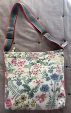 Cath Kidston Summer Flowers Crossbody Canvas Messenger Bag Immaculate 