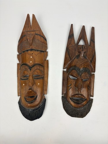 Pair vintage african hand - a, of