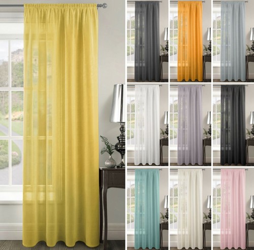 Plain single curtain sheer - curtain,