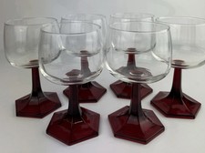 Set Of 6 Mid Century Hexagon