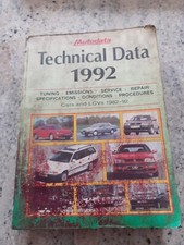 Autodata Technical Data 1992
