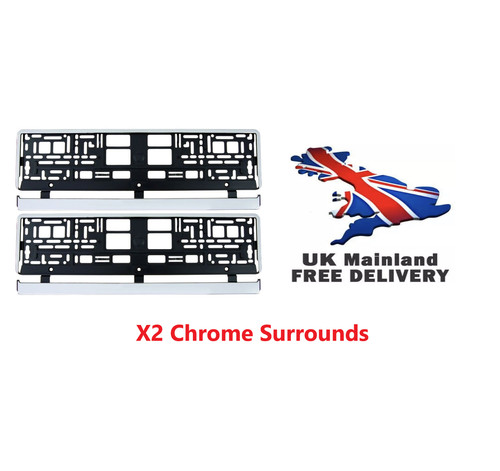 Chrome plastic number - chrome,