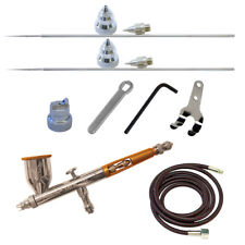 TG-3AS Paasche Talon Double Action Gravity Feed Airbrush w/3 Heads & Fan Aircap