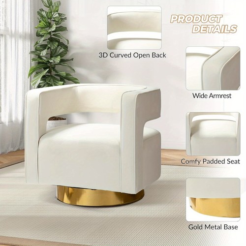 Swivel armchair modern velvet - armchair,,