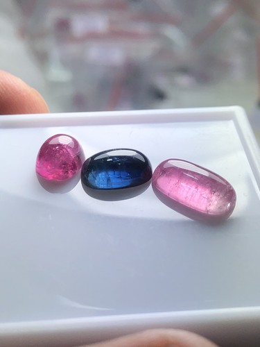 Pcs tourmaline cabs - 3*pcs,
