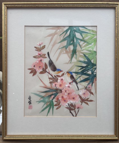 Chinese oriental silk painting - chinese,