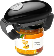 Electric Jar Opener, Automatic, Black Plastic Jar Opener, 19*7*9.5CM, Kitchen Ga