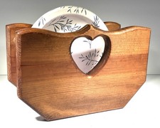 Vtg Wooden Country Heart