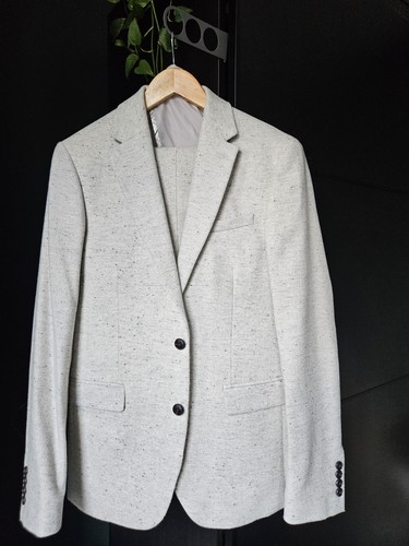 Moss bros slim fit - fit, grey