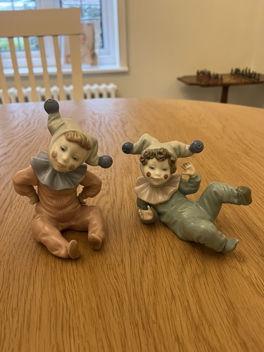 Nao lladro set 2 jester - 2,