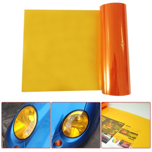 Amber orange car headlight - headlight, fog