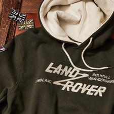 Land Rover Genuine Red Canoe Pullover Hoodie Clothing - Bronze Green LKHM183KHD