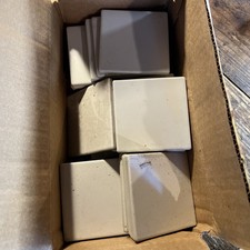 Lot, 35  Matte White Ceramic Tile 3.5 X 3.5 Japan