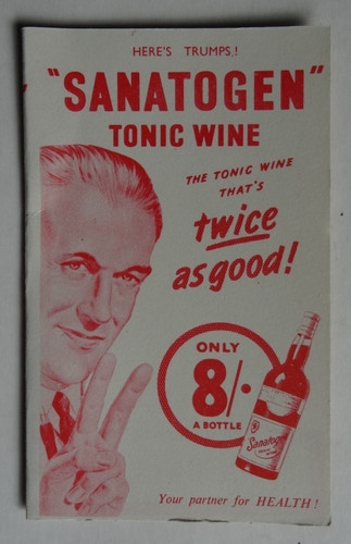 Vintage sanatogen tonic - tonic, wine