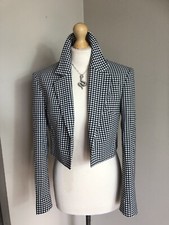 Zara cropped black white