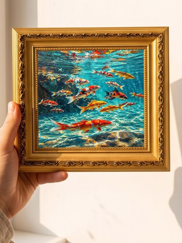 Colorful koi fish clear - colorful,