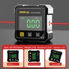 Four Sided Digital Level Protractor Inclinometer Digital Display Angle Gauge
