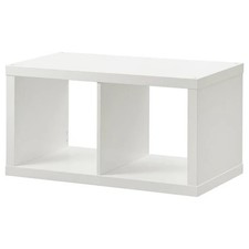 New IKEA KALLAX White Shelving Unit Cube Storage Bookcase Wall/Floor Mountable