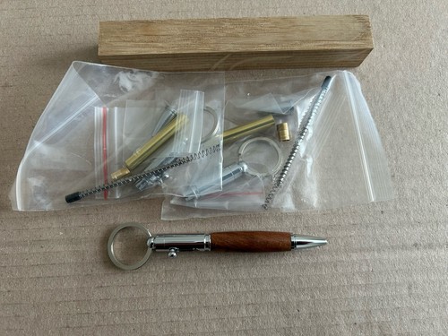 Woodturning keyring pen kits - keyring,