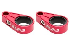 Banshee 350 Warrior brake line clamps Billet Adjustable Alba Racing BLC 002 R