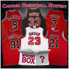 Autographed/Signed Chicago Basketball Jersey Mystery Box with PSA JSA or BAS COA