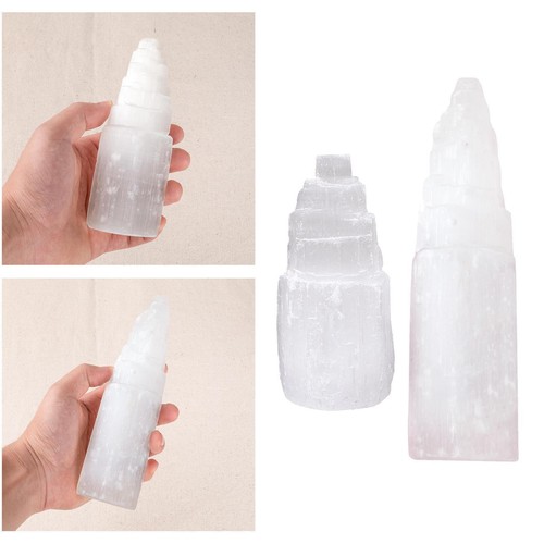 Natural selenite lamp - lamp, for