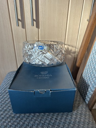 Bohemia crystal bowl - bowl, cut