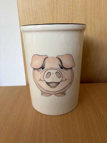 Arthur wood cute pig face - wood,